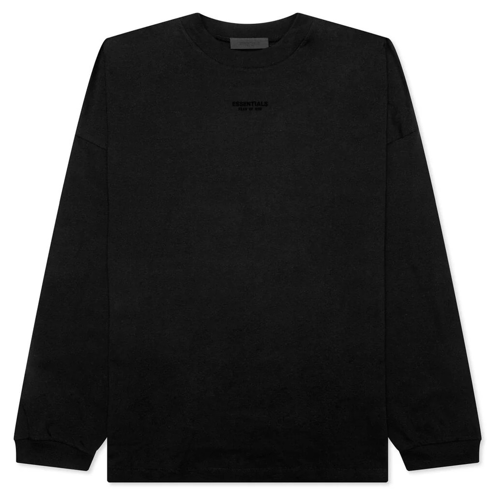 BNWT •• Fear of God Essentials Long Sleeve Black T Shirt